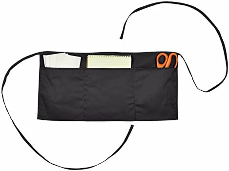 Waist Apron with 3 Pockets Poly Cotton Commercial Restaurant Home Bib