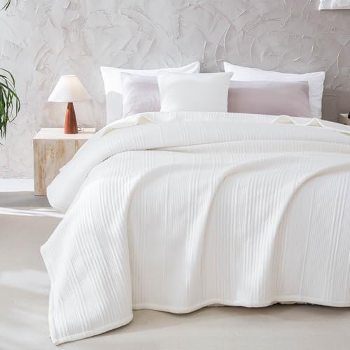 meadow park Super Soft Cotton Heathered Jersey Bed Blanket for Couch