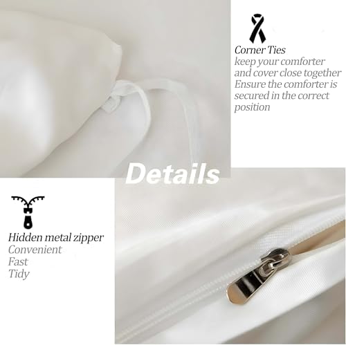 Beige Duvet Cover King Size Modern Geometric Yellow Reversible