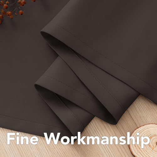 H.VERSAILTEX Brown Blackout Curtains for Bedroom Thermal Insulated