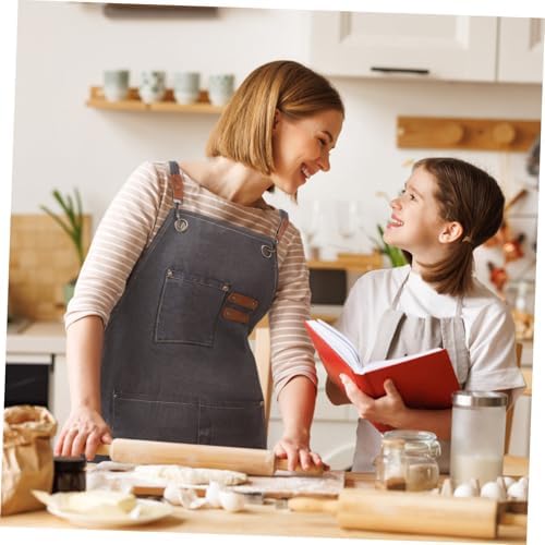 Canvas Apron with Pockets Stylish Chef Apron for Cooking Gardening