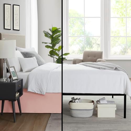 Nestl Taupe Bed Skirt Queen Size - Queen Bed Skirt 14 Inch Drop