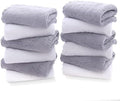 TENSTARS 12 Pack Premium Washcloths Set - Quick Drying- Soft