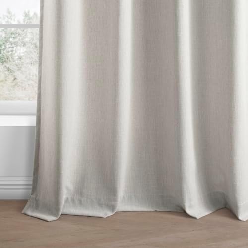 HPD Half Price Drapes Basic Faux Linen Curtains Grommet - 108 Inch