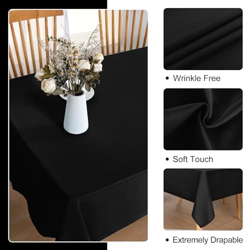 DWCN Square Tablecloth - 60 x 60 Inch - Waterproof Stain and Wrinkle