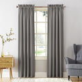 Sun Zero Barrow Energy Efficient Rod Pocket Curtain Panel Pair