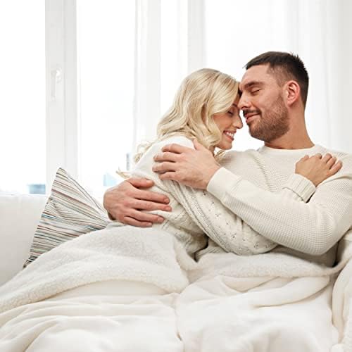 Bedsure GentleSoft Sherpa Fleece Blankets King Size for Bed