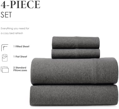 Road Trip America Jersey Knit Sheet Set - 4 Pieces King Cotton Sheets