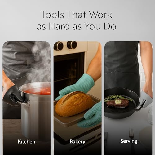 Restaurantware 2-Piece Oven Mitt Gloves Set 1 Case of 4.33 x 3.5 Inch