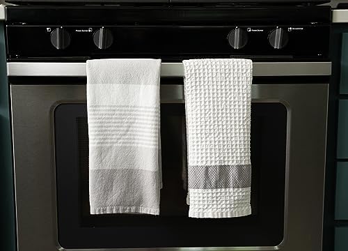 MyPillow Kitchen Dish Towels 4-Pack Gray