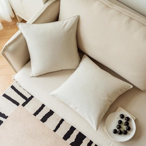 NiNi ALL Beige Outdoor Pillows Set of 2 Decorative Farmhouse
