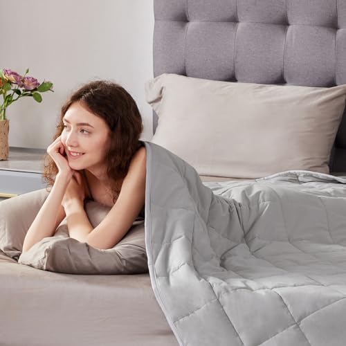 Weighted Blanket Queen/King Size (80"x87" 25lbs),Ultra Soft and Cozy