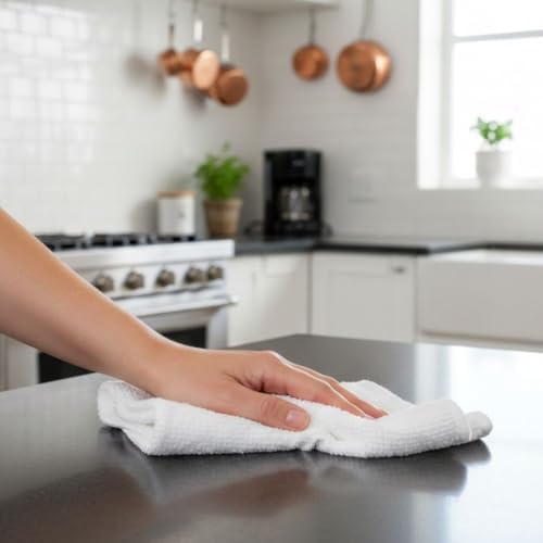 Soro Essentials- 16" x 19" Cotton Bar Towel White Color Set of 12- Bar