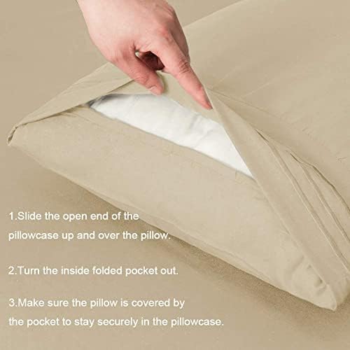 SONORO KATE Luxury Pillowcase Set Brushed Microfiber 1800 Bedding