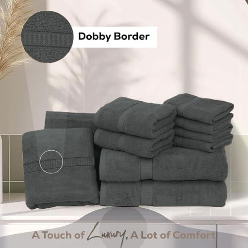 GOLD TEXTILES Luxury 10 Piece Towel Set