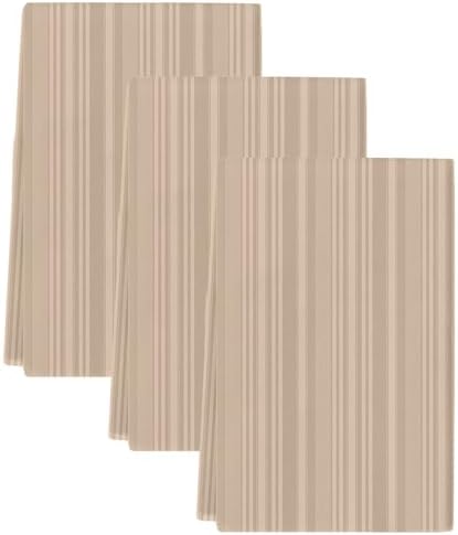 Beige Tan Kitchen Towels Set of 3, Absorbent Dish Towels for Kitchen