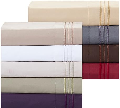 Microfiber Sheet Set - 4 Pc - Queen, Taupe