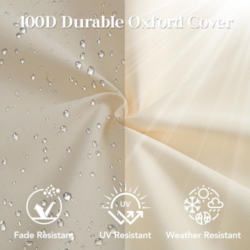 L’AGRATY Outdoor Chair Cushions for Patio Furniture:24" x 24" Deep