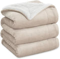 Bedsure GentleSoft Sherpa Fleece Blankets King Size for Bed