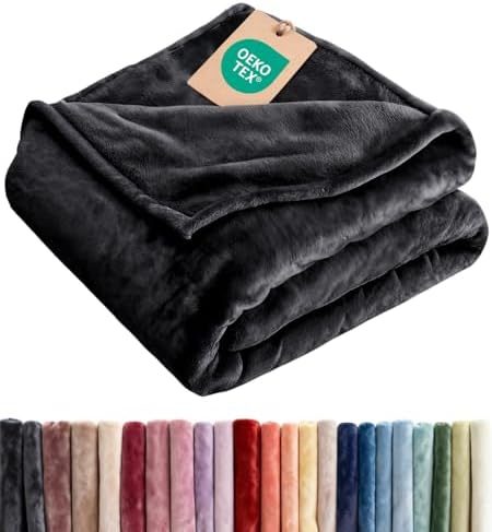Fleece Blanket Queen Size - Ultra-Soft Warm Flannel Fleece Blanket