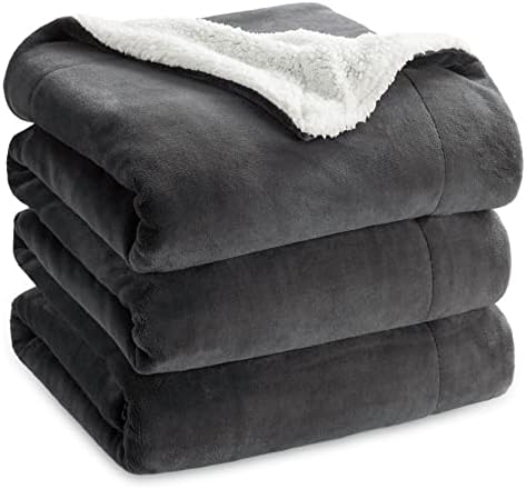 Bedsure GentleSoft Sherpa Fleece Blanket Queen Size for Bed