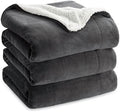 Bedsure GentleSoft Sherpa Fleece Blanket Queen Size for Bed