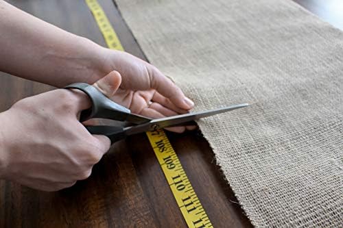12" x 10yd NO-FRAY Burlap Roll ~ 3 - 5 Table Runners ~ Natural Long