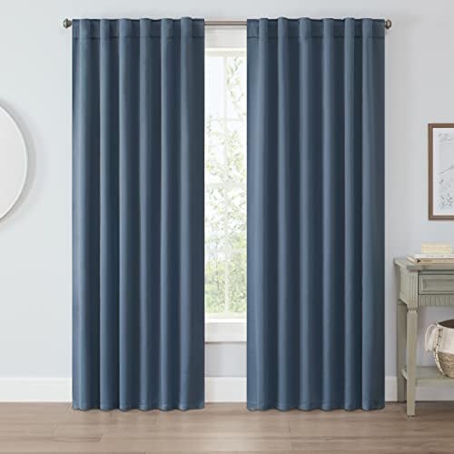 Eclipse Langley Solid Tripleweave Room Darkening Rod Pocket Window