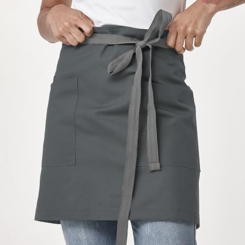 Waist Apron for Men Server Bistro Half 4251BY
