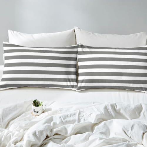 Feelyou Kids Boys Girls Gray Duvet Cover King Size