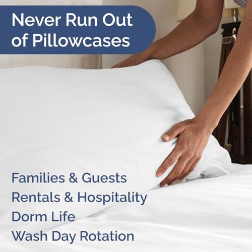 Queen Pillow Cases Set of 6 - Ultra Soft Cozy Pillowcase Covers