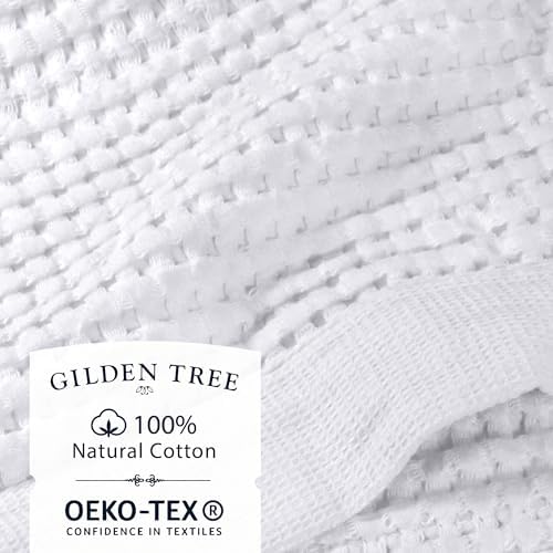 GILDEN TREE Waffle Hand Towels for Bathroom Quick Dry Large Luxury