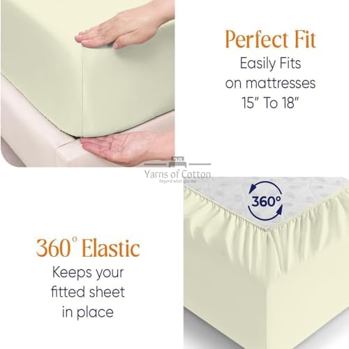 Split Head 4 PC Sheet Set 18" Deep Egyptian Cotton 600 TC King
