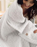Bedsure PureWoven 100% Cotton Muslin Blanket 8-Layer, Queen, Off White