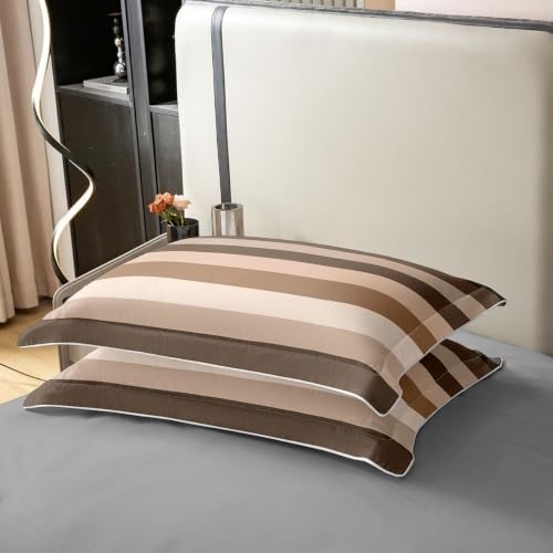 Feelyou Gradient Stripes Duvet Cover 100% Cotton Breathable Soft King