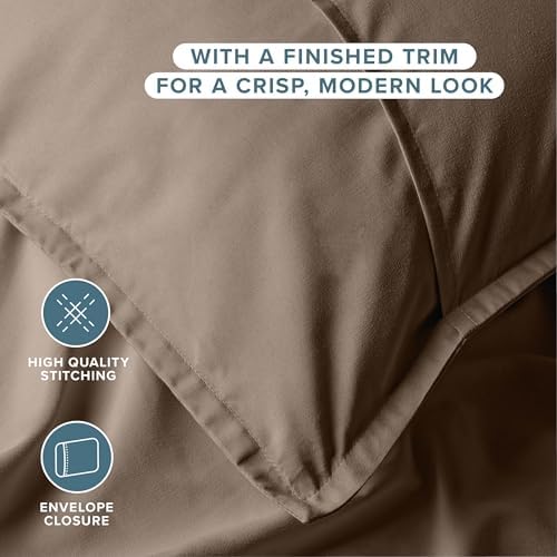 Bare Home Pillow Sham Covers 1800 Ultra-Soft Set of 2