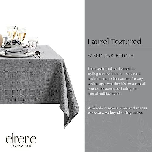 Elrene Home Fashions Laurel Solid Texture Water and Stain Resistant