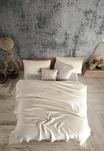 Soft Pure Cotton 4-Layer Gauze King Size Blanket – Soft, Lightweight &