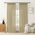 AUSSPVOCT 40 Inch Wide Semi Sheer Pinch Pleat Curtains 108 Inches Long