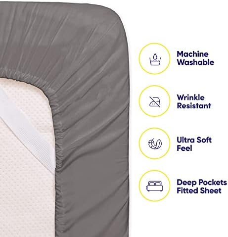King Size Deep Pocket Sheet Sets – 6-piece Extra Deep Pocket Bed