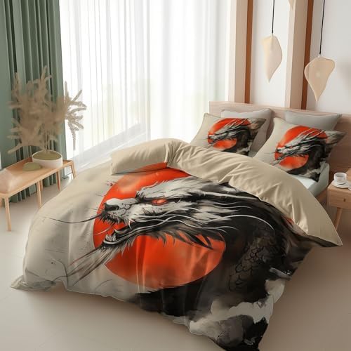 Duvet Cover King Size, Reversible King Duvet Cover Set with