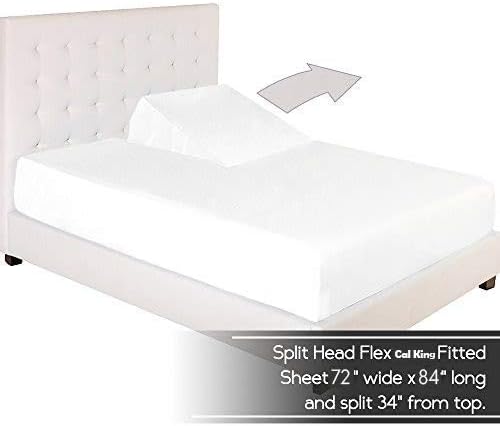 100% Cotton Split-Top-King (Adjustable King Bed Size Sheets) 600TC