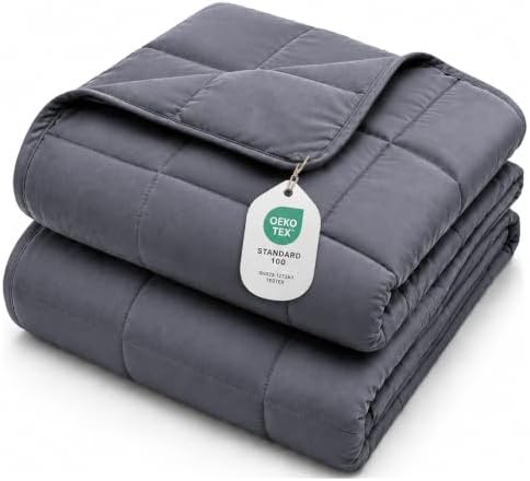 L'AGRATY Weighted Blanket for Adults 20lbs(Queen Size, 60"x80")