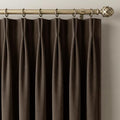 NICETOWN Velvet Pinch Pleated Back Tab Blackout Curtains 96 Inch Long