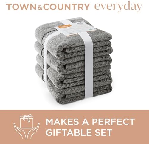 Town & Country Everyday 6-Piece Assorted Solid Dobby Border Set