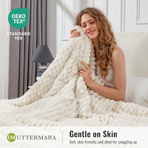 Uttermara Weighted Blanket for Adults, 12lbs Twin Size 48x72 Inches