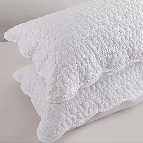 BOSOWOS Queen Size Pillow Shams Set of 2, Soft Breathable Pillow Case