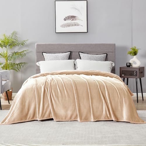 DREAMNINE Extra Large Fleece Blanket Soft Comfy Fluffy Bed Blankets