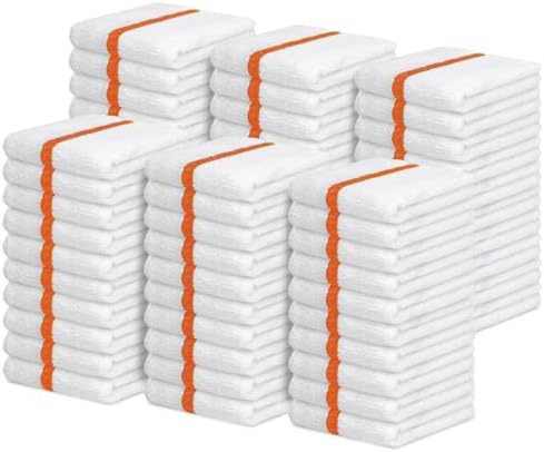 Avalon Towels Terry Bar Mop Towels (Value Pack of 60) Size 16"x19"
