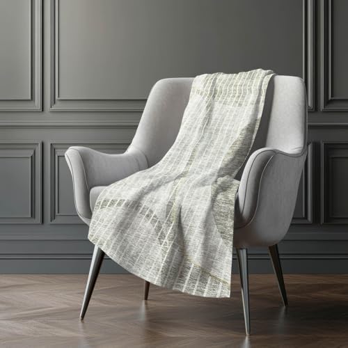 Addison Rugs ASB723 Taupe 50" x 70" Oversized Sherpa Throw Blanket